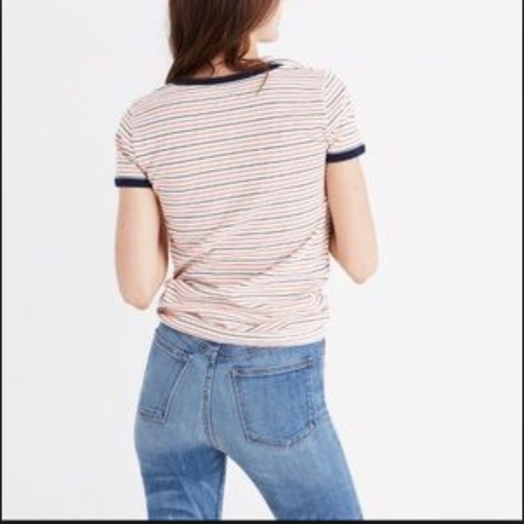 Madewell Retro Sacramento Stripe Recycled Ringer T - Picture 2 of 7